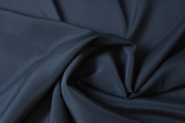 STRETCH CREPE DE CHINE - NAVY